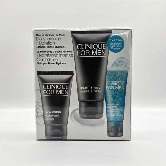 Clinique for Men 3 Piece Starter Kit Daily Intense Hydration New in Sealed Box - Picture 1 of 9